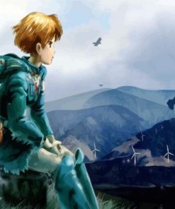 Nausicaa Of The Valley Of The Wind Anime paint by numbers