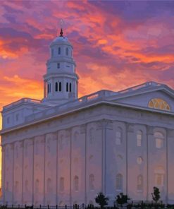 Nauvoo Temple paint by numbers