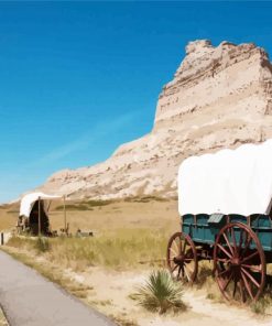 Nebraska Scotts Bluff paint by numbers