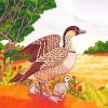 Nene Goose Bird Art paint by number