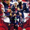 Neymar Paris Saint German paint by numbers