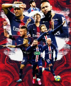 Neymar Paris Saint German paint by numbers