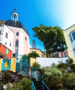 North Wales Portmeirion paint by numbers