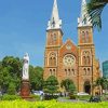 Notre Dame Cathedral Of Saigon Vietnam paint by number