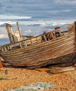 Old Fishing Boat paint by numbers