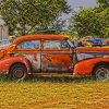 Old Rusted Car paint by numbers