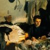 Padre Sebastiano By John Singer Sargent paint by number