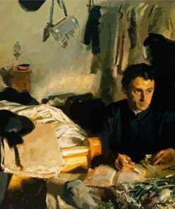 Padre Sebastiano By John Singer Sargent paint by number