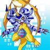 Patamon And Gabumon paint by number