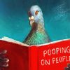 Pigeon Reading Book paint by number