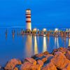 Podersdorf Lighthouse Austria paint by numbers