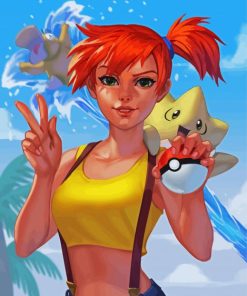 Pokemon Misty Art paint by number