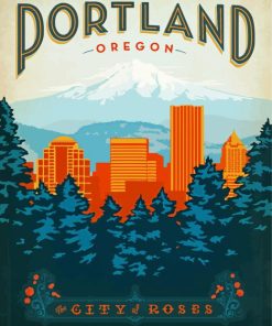 Portland Poster paint by numbers