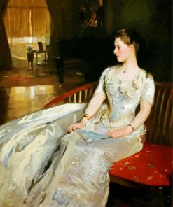 Portrait Of Mrs Cecil Wade By Sargent paint by number