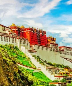 Potala Palace Lhasa China paint by numbers