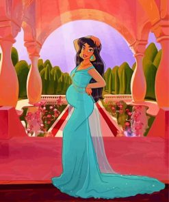 Pregnant Jasmine Princess paint by numbers