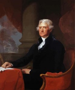 President Thomas Jefferson paint by numbers