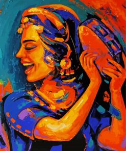 Punjabi Girl Art paint by numbers