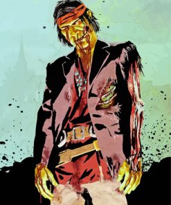 Red Dead Redemption Undead Nightmare paint by numbers