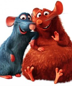 Remy And Emile Ratatouille paint by number