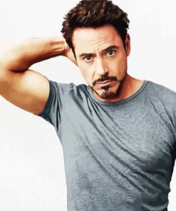 Robert Downey Jr American Actor paint by number