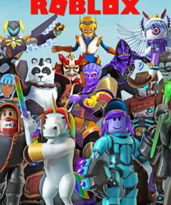 Roblox Video Game Characters paint by numbers