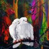 Romantic White Doves Art paint by numbers