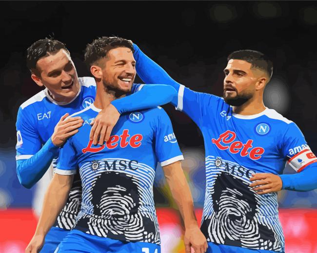 S S C Napoli Football paint by numbers