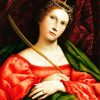 Saint Catherine By Rossetti paint by number