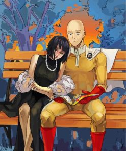 Saitama And Fubuki paint by numbers