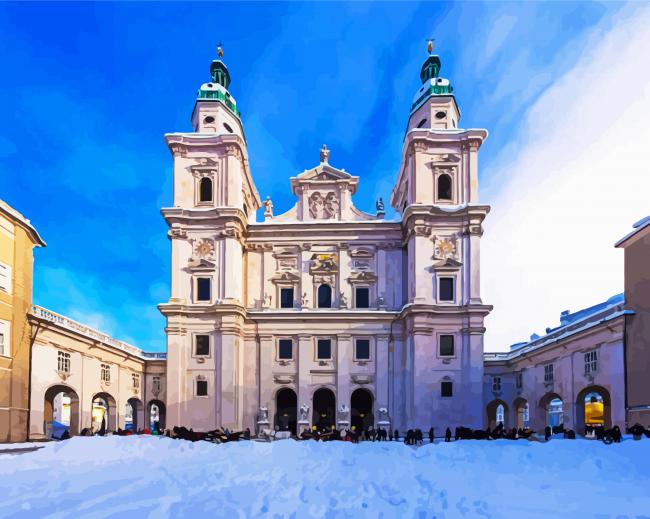 Salzburg Cathedral Salzburg paint by number