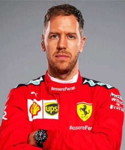 Sebastian Vettel paint by number