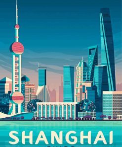 Shanghai Poster paint by number