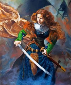 Shield Maiden paint by numbers