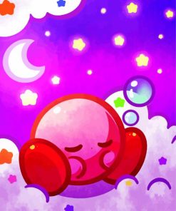 Sleepy Kirby paint by numbers