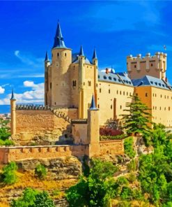 Spain Alcazar De Segovia paint by number