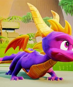 Spyro Dragon paint by number