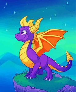 Spyro The Dragon paint by number