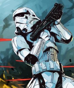 Star Wars Stormtrooper paint by number