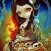 Strangeling And Skulls paint by number