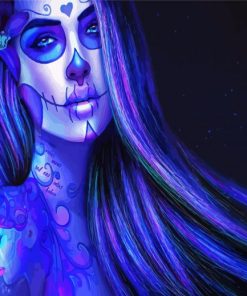 Sugar Skull Day Of The Dead paint by number