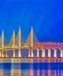 Sultan Abdul Halim Muadzam Shah Bridge paint by number