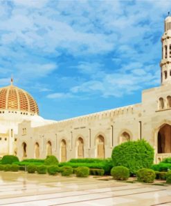 Sultan Qaboos Grand Mosque Muscat Building paint by numbers