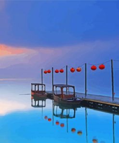 Sun Moon Lake Taiwan paint by numbers