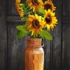 Sunflowers In Copper Milk Can paint by numbers