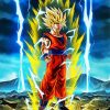 Super Saiyan paint by number