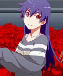 Suruga Kanbaru From Monogatari Anime paint by number