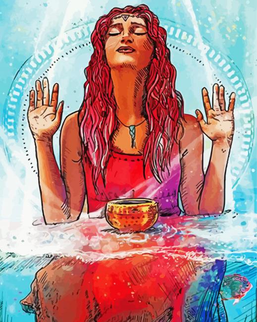 Tarot Woman paint by number