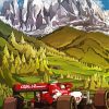 The Alfa Romeo Race Car paint by numbers