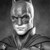 The Batman Monochrome paint by numbers